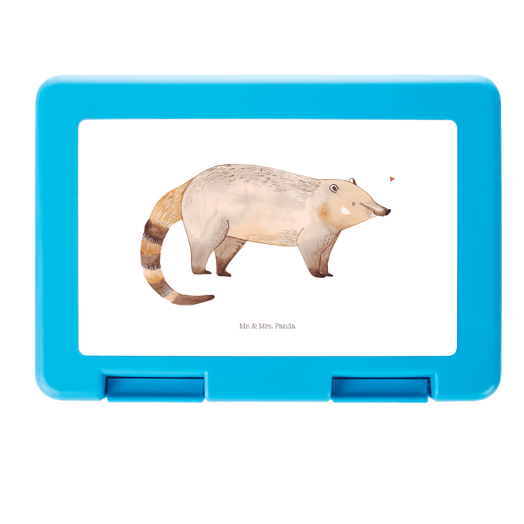 Brotdose Nasenbaer Brotbox, Snackbox, Lunch box, Butterbrotdose, Brotzeitbox, Tiermotive, Gute Laune, lustige Sprüche, Tiere, Nasenbär, Nasenbären, Rüsselbär, Bär