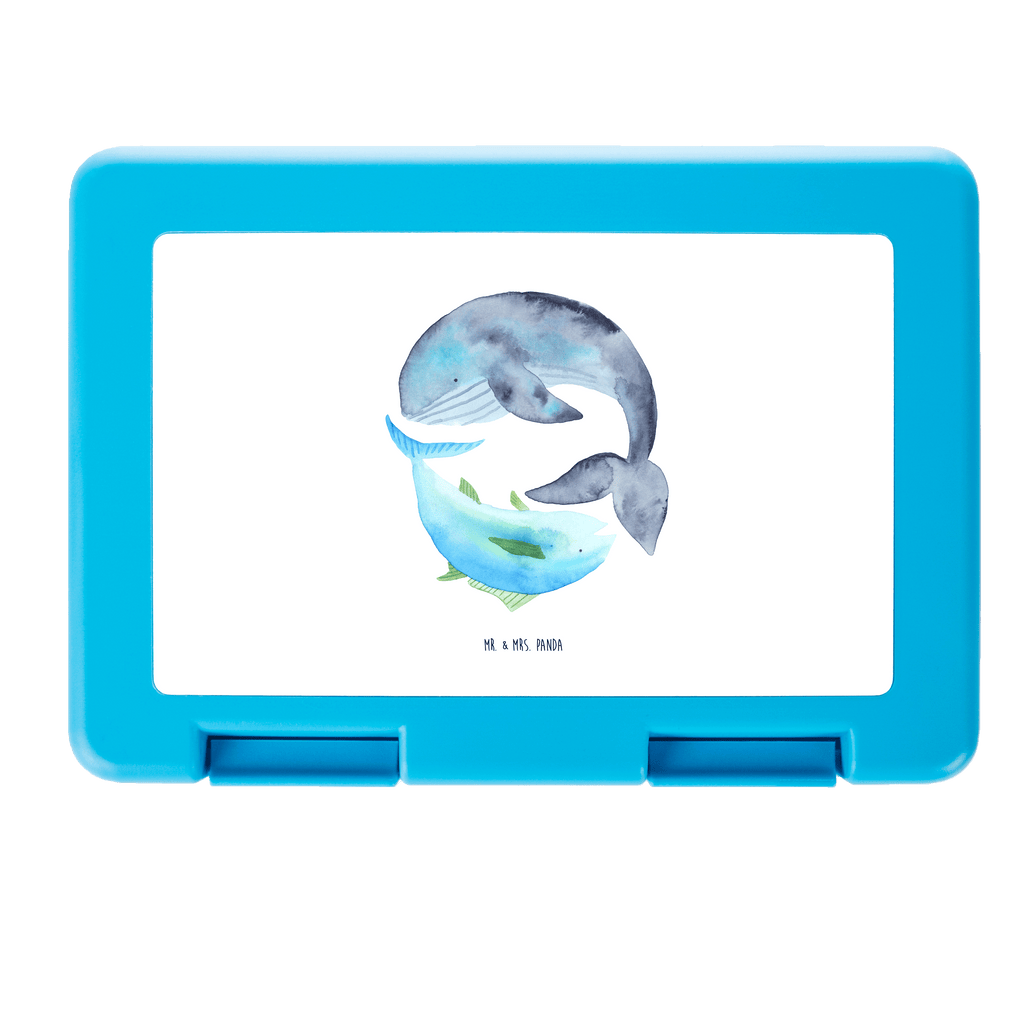 Brotdose Walfisch & Thunfisch Brotbox, Snackbox, Lunch box, Butterbrotdose, Brotzeitbox, Tiermotive, Gute Laune, lustige Sprüche, Tiere, Wal, Wahl, Tunfisch, Wortwitz lustig, Spruch lustig, Flachwitz, Witz, Spruch des Tages, Flachwitz Geschenk