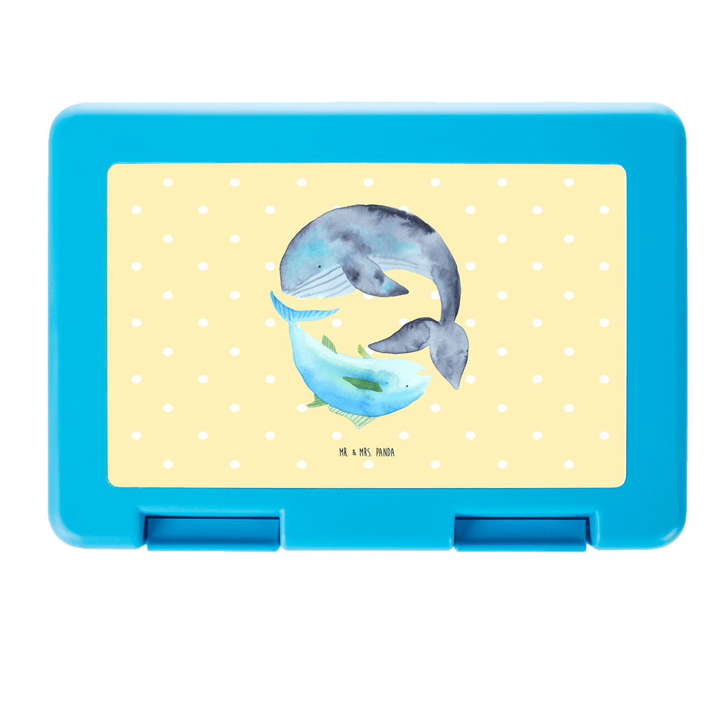 Brotdose Walfisch & Thunfisch Brotbox, Snackbox, Lunch box, Butterbrotdose, Brotzeitbox, Tiermotive, Gute Laune, lustige Sprüche, Tiere, Wal, Wahl, Tunfisch, Wortwitz lustig, Spruch lustig, Flachwitz, Witz, Spruch des Tages, Flachwitz Geschenk