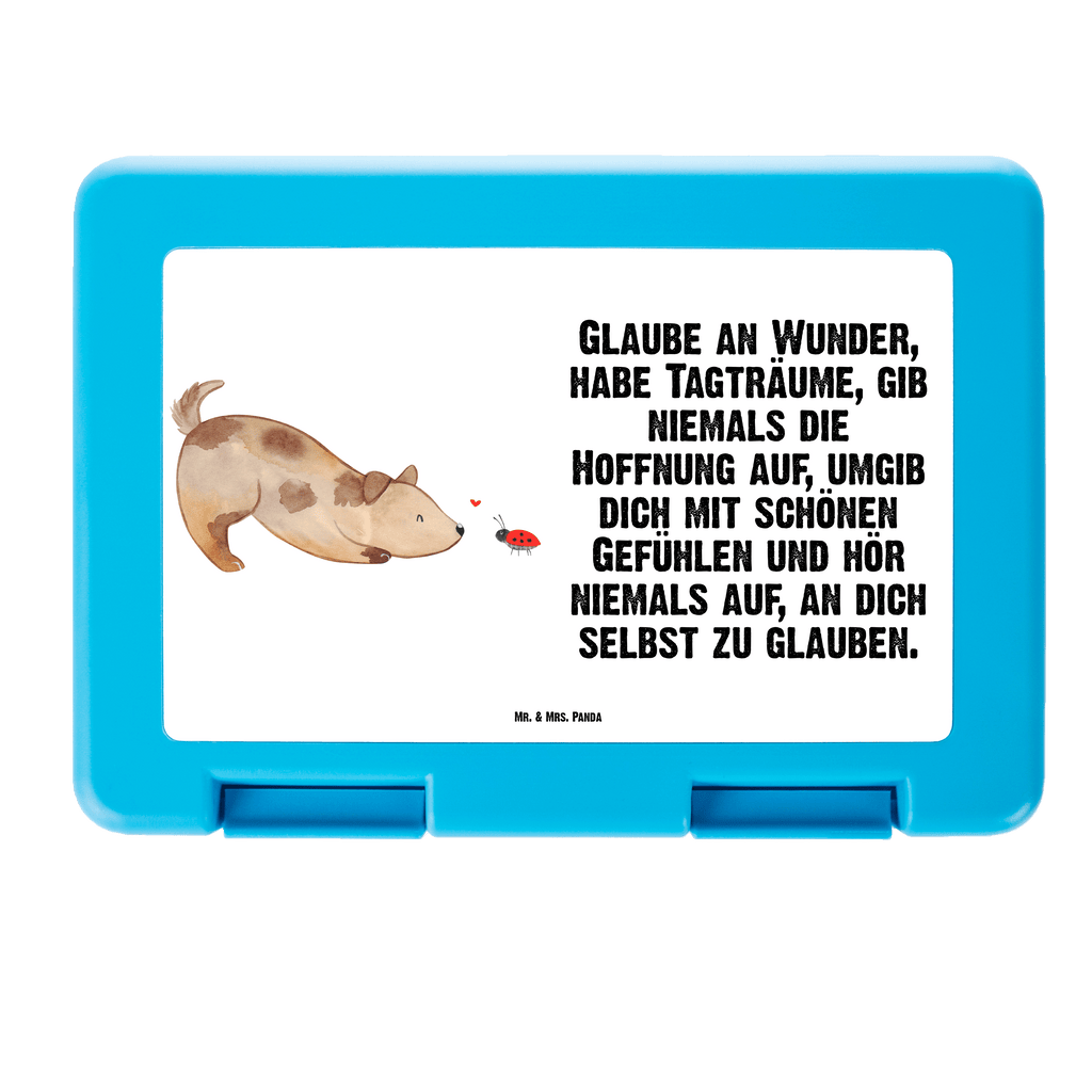 Brotdose Hund Marienkäfer Brotbox, Snackbox, Lunch box, Butterbrotdose, Brotzeitbox, Hund, Hundemotiv, Haustier, Hunderasse, Tierliebhaber, Hundebesitzer, Sprüche, Hunde, Hundespruch, Marienkäfer, Mischling, Mischlinghund