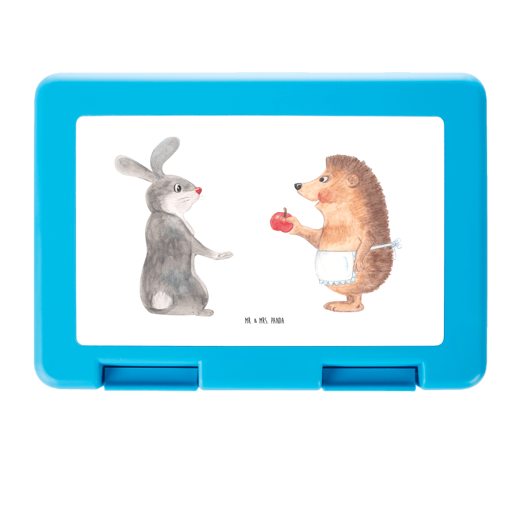 Brotdose Liebe ist nie ohne Schmerz Brotbox, Snackbox, Lunch box, Butterbrotdose, Brotzeitbox, Tiermotive, Gute Laune, lustige Sprüche, Tiere, Igel und Hase, Igel, Hase, Liebe Spruch, Liebeskummer Geschenk, Herzschmerz, Trösten, Trennungsschmerz, Spruch romantisch