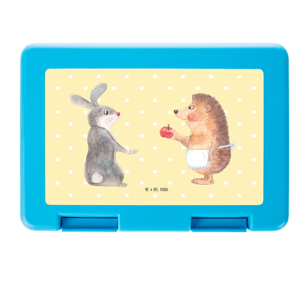 Brotdose Liebe ist nie ohne Schmerz Brotbox, Snackbox, Lunch box, Butterbrotdose, Brotzeitbox, Tiermotive, Gute Laune, lustige Sprüche, Tiere, Igel und Hase, Igel, Hase, Liebe Spruch, Liebeskummer Geschenk, Herzschmerz, Trösten, Trennungsschmerz, Spruch romantisch