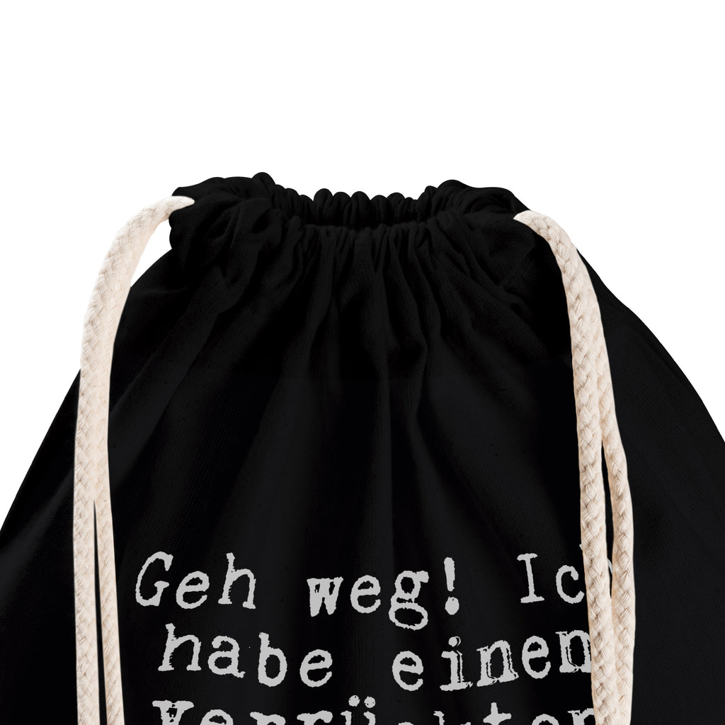 Sportbeutel Sprüche und Zitate Geh weg! Ich habe einen verrückten Bruder und keine Angst davor, ihn einzusetzen! Sportbeutel, Turnbeutel, Beutel, Sporttasche, Tasche, Stoffbeutel, Sportbeutel Kinder, Spruch, Sprüche, lustig, Weisheiten, Zitate, Spruch Sprüche Weisheiten Zitate Lustig Weisheit Worte
