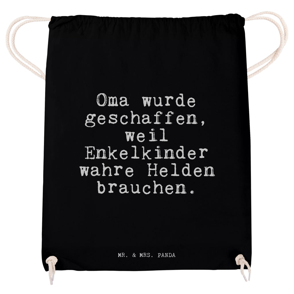 Sportbeutel Sprüche und Zitate Oma wurde geschaffen, weil Enkelkinder wahre Helden brauchen. Sportbeutel, Turnbeutel, Beutel, Sporttasche, Tasche, Stoffbeutel, Sportbeutel Kinder, Spruch, Sprüche, lustig, Weisheiten, Zitate, Spruch Sprüche Weisheiten Zitate Lustig Weisheit Worte