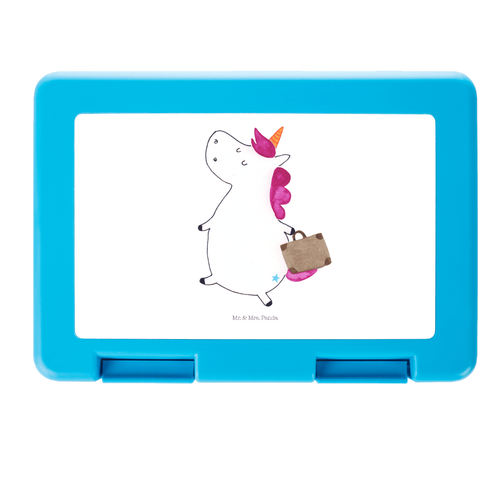 Brotdose Einhorn Koffer Brotbox, Snackbox, Lunch box, Butterbrotdose, Brotzeitbox, Einhorn, Einhörner, Einhorn Deko, Pegasus, Unicorn, unicorn, Koffer, Verreisen, Reise, Gepäck, Abenteuer, Erwachsen, Kind, albern, Spaß, lustig, witzig