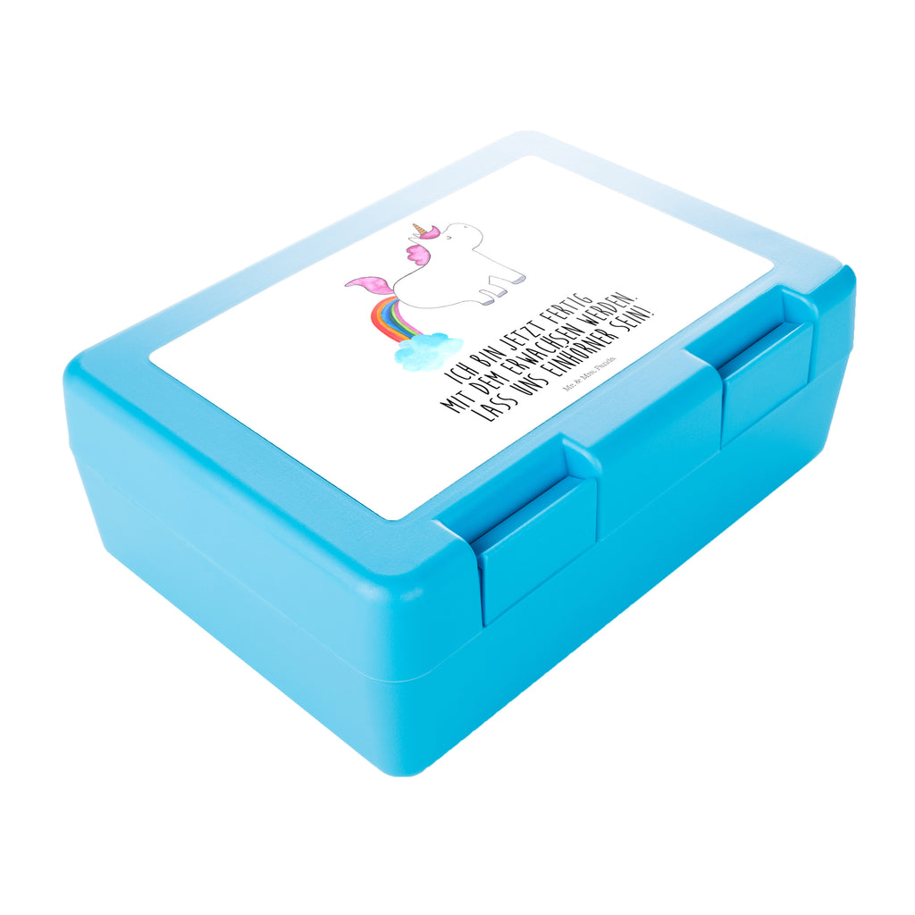 Brotdose Einhorn Pupsend Brotbox, Snackbox, Lunch box, Butterbrotdose, Brotzeitbox, Einhorn, Einhörner, Einhorn Deko, Pegasus, Unicorn, Pups, Regenbogen, Glitzer, Einhornpower, Erwachsenwerden, Spaß, lustig, Freundin