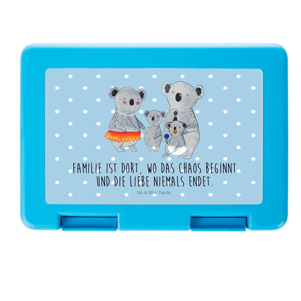 Brotdose Koala Familie Brotbox, Snackbox, Lunch box, Butterbrotdose, Brotzeitbox, Familie, Vatertag, Muttertag, Bruder, Schwester, Mama, Papa, Oma, Opa, Koala, Koalas, Family, Kinder, Geschwister, Familienleben