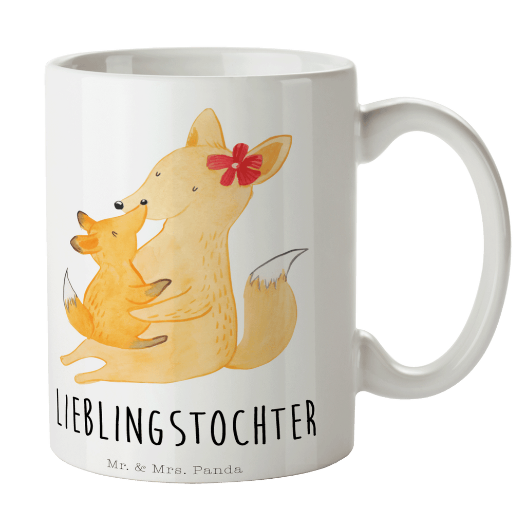 Tasse Fuchs Mama & Kind Mama, Mutter, Tochter, Lieblingstochter, Beste Tochter, Geschenk Becher, Kaffeetasse, Kaffeebecher, Tee, Frühstück, Büro  Familie, Vatertag, Muttertag, Bruder, Schwester, Mama, Papa, Oma, Opa