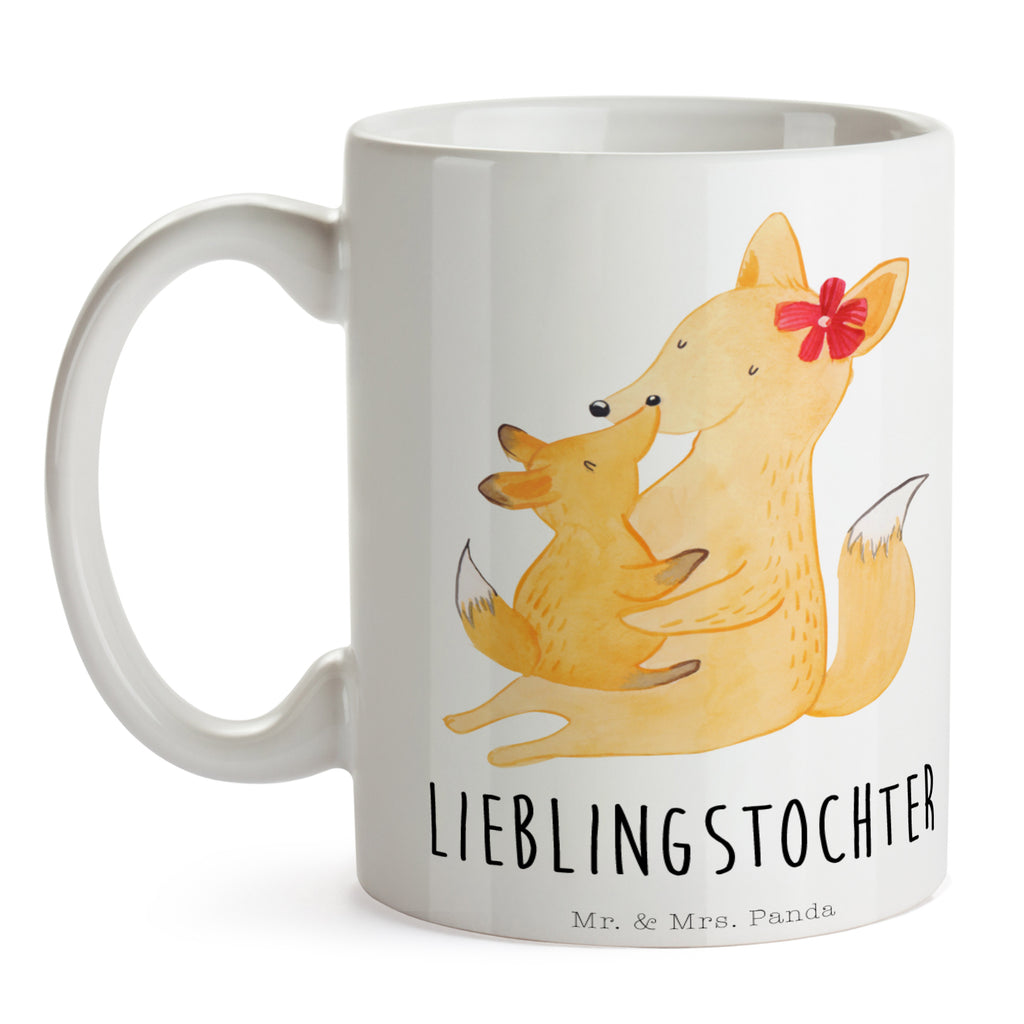 Tasse Fuchs Mama & Kind Mama, Mutter, Tochter, Lieblingstochter, Beste Tochter, Geschenk Becher, Kaffeetasse, Kaffeebecher, Tee, Frühstück, Büro  Familie, Vatertag, Muttertag, Bruder, Schwester, Mama, Papa, Oma, Opa