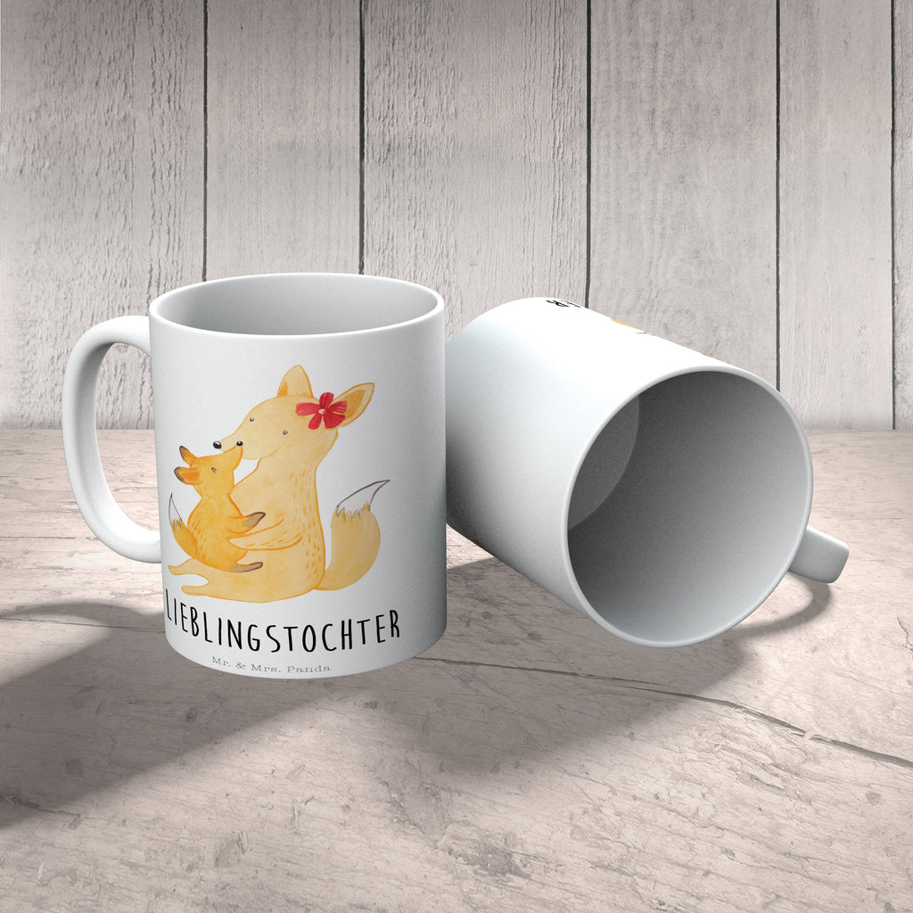 Tasse Fuchs Mama & Kind Mama, Mutter, Tochter, Lieblingstochter, Beste Tochter, Geschenk Becher, Kaffeetasse, Kaffeebecher, Tee, Frühstück, Büro  Familie, Vatertag, Muttertag, Bruder, Schwester, Mama, Papa, Oma, Opa