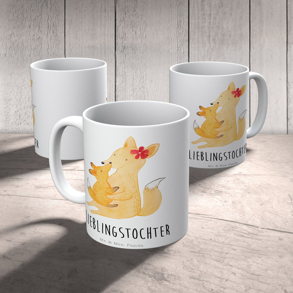 Tasse Fuchs Mama & Kind Mama, Mutter, Tochter, Lieblingstochter, Beste Tochter, Geschenk Becher, Kaffeetasse, Kaffeebecher, Tee, Frühstück, Büro  Familie, Vatertag, Muttertag, Bruder, Schwester, Mama, Papa, Oma, Opa