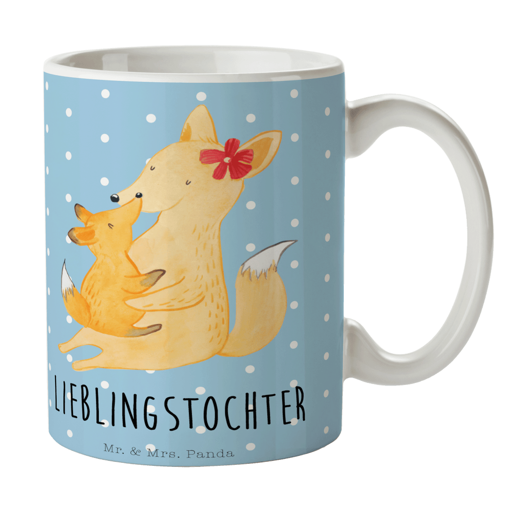 Tasse Fuchs Mama & Kind Mama, Mutter, Tochter, Lieblingstochter, Beste Tochter, Geschenk Becher, Kaffeetasse, Kaffeebecher, Tee, Frühstück, Büro  Familie, Vatertag, Muttertag, Bruder, Schwester, Mama, Papa, Oma, Opa