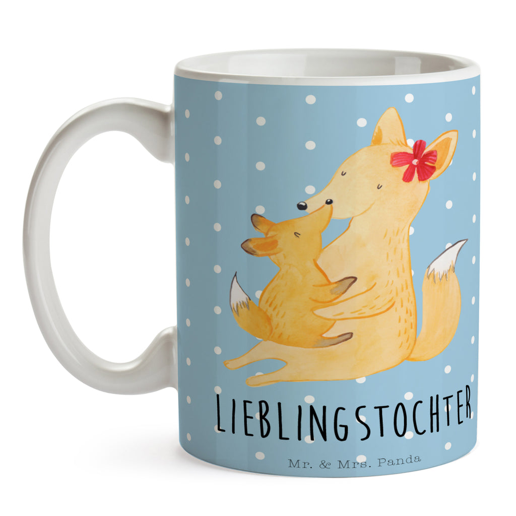 Tasse Fuchs Mama & Kind Mama, Mutter, Tochter, Lieblingstochter, Beste Tochter, Geschenk Becher, Kaffeetasse, Kaffeebecher, Tee, Frühstück, Büro  Familie, Vatertag, Muttertag, Bruder, Schwester, Mama, Papa, Oma, Opa