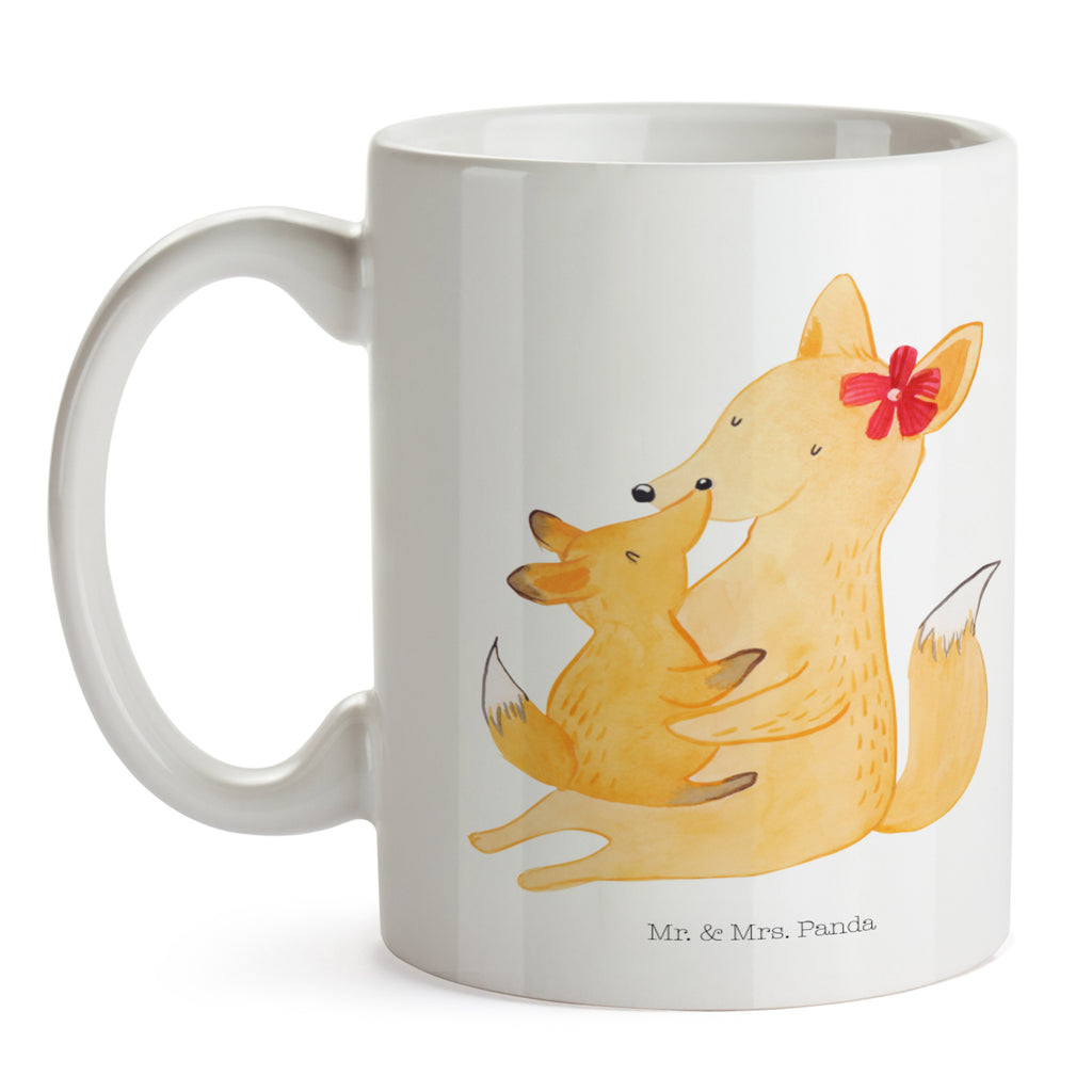 Tasse Fuchs Mama & Kind Mama, Mutter, Tochter, Lieblingstochter, Beste Tochter, Geschenk Becher, Kaffeetasse, Kaffeebecher, Tee, Frühstück, Büro  Familie, Vatertag, Muttertag, Bruder, Schwester, Mama, Papa, Oma, Opa