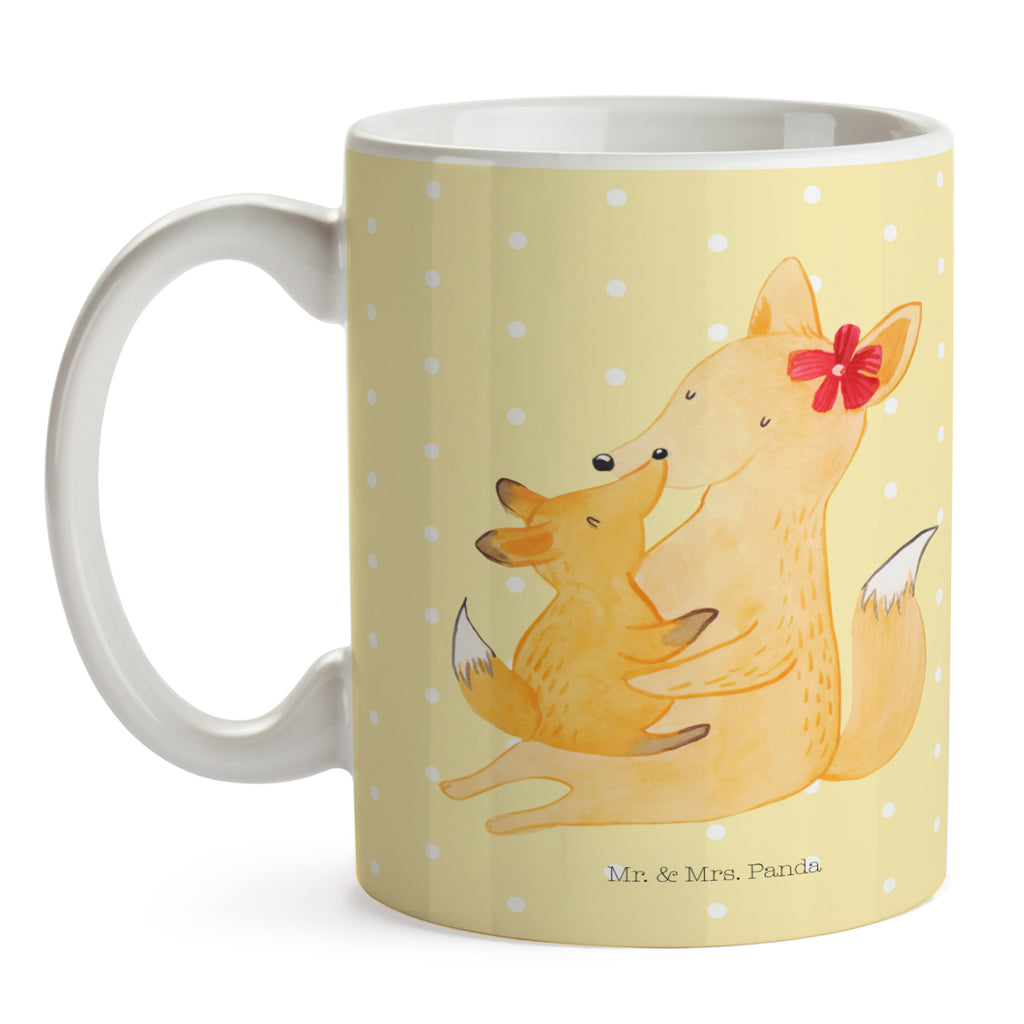 Tasse Fuchs Mama & Kind Mama, Mutter, Tochter, Lieblingstochter, Beste Tochter, Geschenk Becher, Kaffeetasse, Kaffeebecher, Tee, Frühstück, Büro  Familie, Vatertag, Muttertag, Bruder, Schwester, Mama, Papa, Oma, Opa
