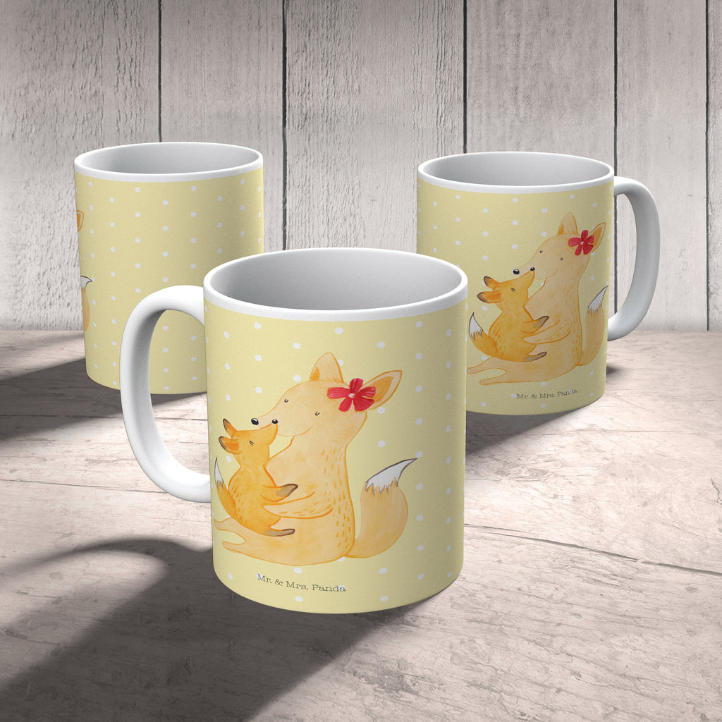 Tasse Fuchs Mama & Kind Mama, Mutter, Tochter, Lieblingstochter, Beste Tochter, Geschenk Becher, Kaffeetasse, Kaffeebecher, Tee, Frühstück, Büro  Familie, Vatertag, Muttertag, Bruder, Schwester, Mama, Papa, Oma, Opa