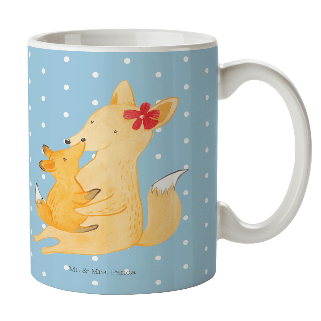 Tasse Fuchs Mama & Kind Mama, Mutter, Tochter, Lieblingstochter, Beste Tochter, Geschenk Becher, Kaffeetasse, Kaffeebecher, Tee, Frühstück, Büro  Familie, Vatertag, Muttertag, Bruder, Schwester, Mama, Papa, Oma, Opa
