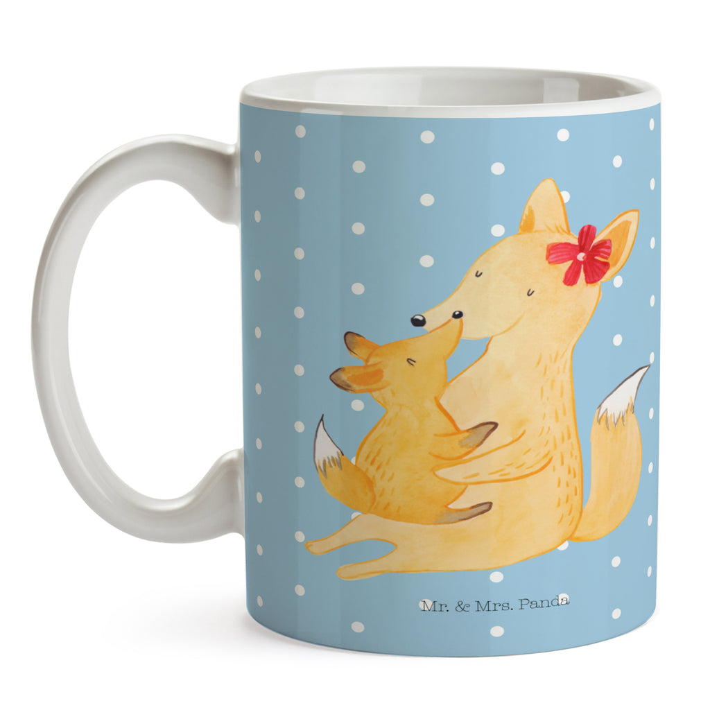Tasse Fuchs Mama & Kind Mama, Mutter, Tochter, Lieblingstochter, Beste Tochter, Geschenk Becher, Kaffeetasse, Kaffeebecher, Tee, Frühstück, Büro  Familie, Vatertag, Muttertag, Bruder, Schwester, Mama, Papa, Oma, Opa