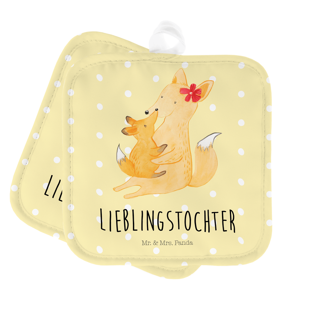 2er Set Topflappen  Fuchs Mama & Kind Topflappen, Topfuntersetzer, Ofenhandschuh, Topflappen Set, Topflappen lustig, Topflappen mit Spruch, Familie, Vatertag, Muttertag, Bruder, Schwester, Mama, Papa, Oma, Opa, Mutter, Tochter, Lieblingstochter, Beste Tochter, Geschenk