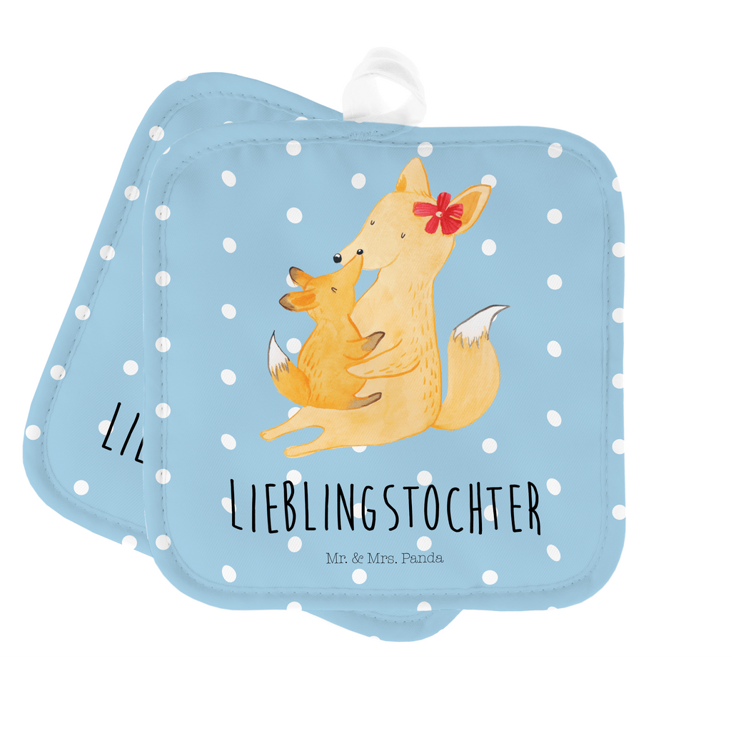 2er Set Topflappen  Fuchs Mama & Kind Topflappen, Topfuntersetzer, Ofenhandschuh, Topflappen Set, Topflappen lustig, Topflappen mit Spruch, Familie, Vatertag, Muttertag, Bruder, Schwester, Mama, Papa, Oma, Opa, Mutter, Tochter, Lieblingstochter, Beste Tochter, Geschenk