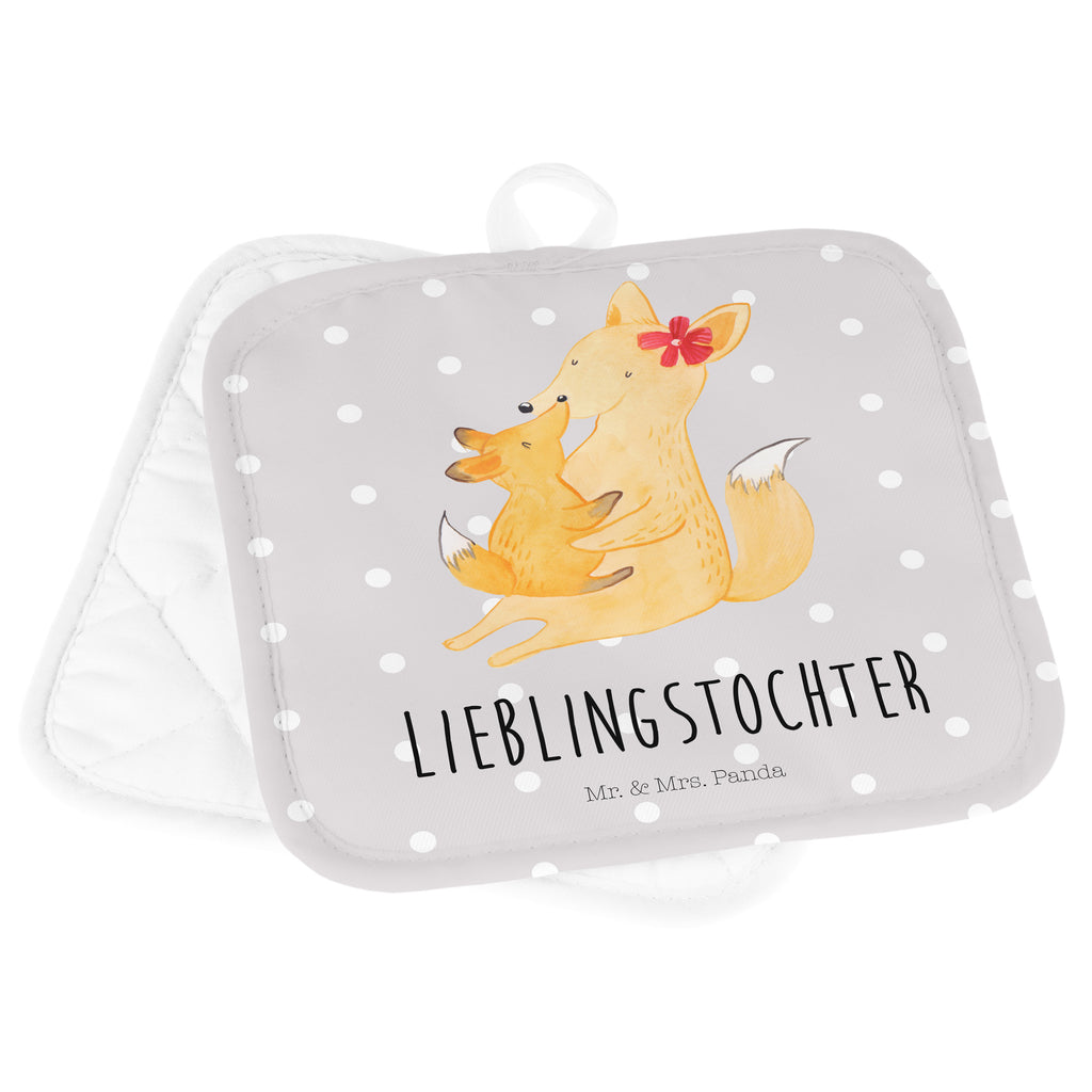 2er Set Topflappen  Fuchs Mama & Kind Topflappen, Topfuntersetzer, Ofenhandschuh, Topflappen Set, Topflappen lustig, Topflappen mit Spruch, Familie, Vatertag, Muttertag, Bruder, Schwester, Mama, Papa, Oma, Opa, Mutter, Tochter, Lieblingstochter, Beste Tochter, Geschenk