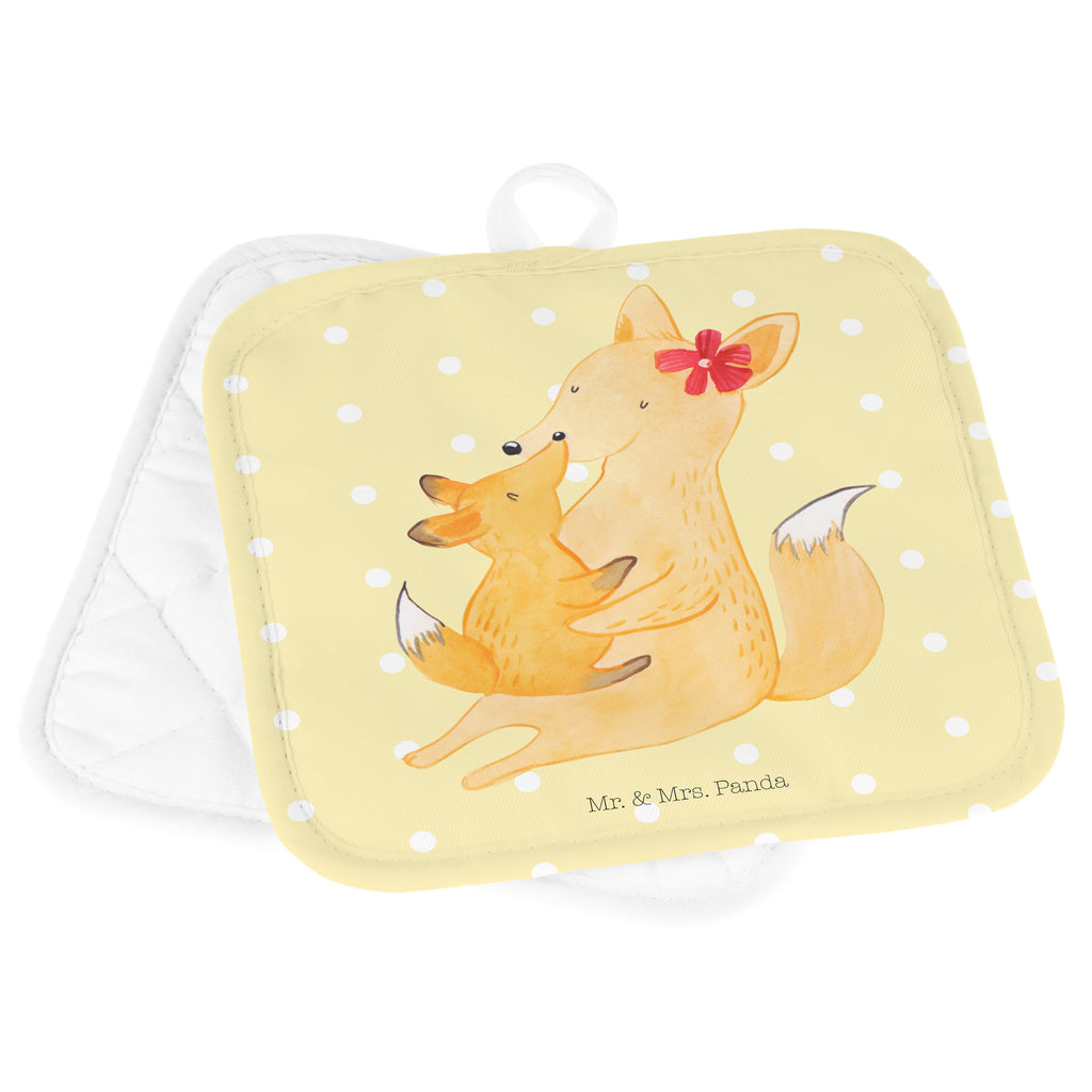 2er Set Topflappen  Fuchs Mama & Kind Topflappen, Topfuntersetzer, Ofenhandschuh, Topflappen Set, Topflappen lustig, Topflappen mit Spruch, Familie, Vatertag, Muttertag, Bruder, Schwester, Mama, Papa, Oma, Opa, Mutter, Tochter, Lieblingstochter, Beste Tochter, Geschenk