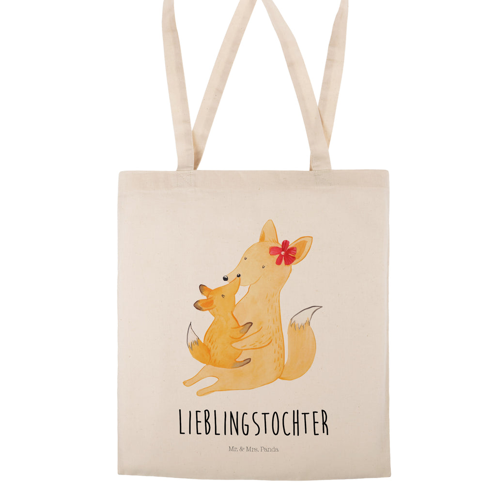 Tragetasche Fuchs Mama & Kind Beuteltasche, Beutel, Einkaufstasche, Jutebeutel, Stoffbeutel, Familie, Vatertag, Muttertag, Bruder, Schwester, Mama, Papa, Oma, Opa, Mutter, Tochter, Lieblingstochter, Beste Tochter, Geschenk