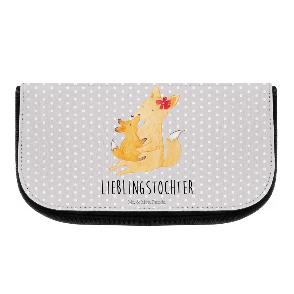 Kosmetiktasche Fuchs Mama & Kind Kosmetikbeutel, Kulturtasche, Kulturbeutel, Schminktasche, Make-Up Tasche, Familie, Vatertag, Muttertag, Bruder, Schwester, Mama, Papa, Oma, Opa, Mutter, Tochter, Lieblingstochter, Beste Tochter, Geschenk