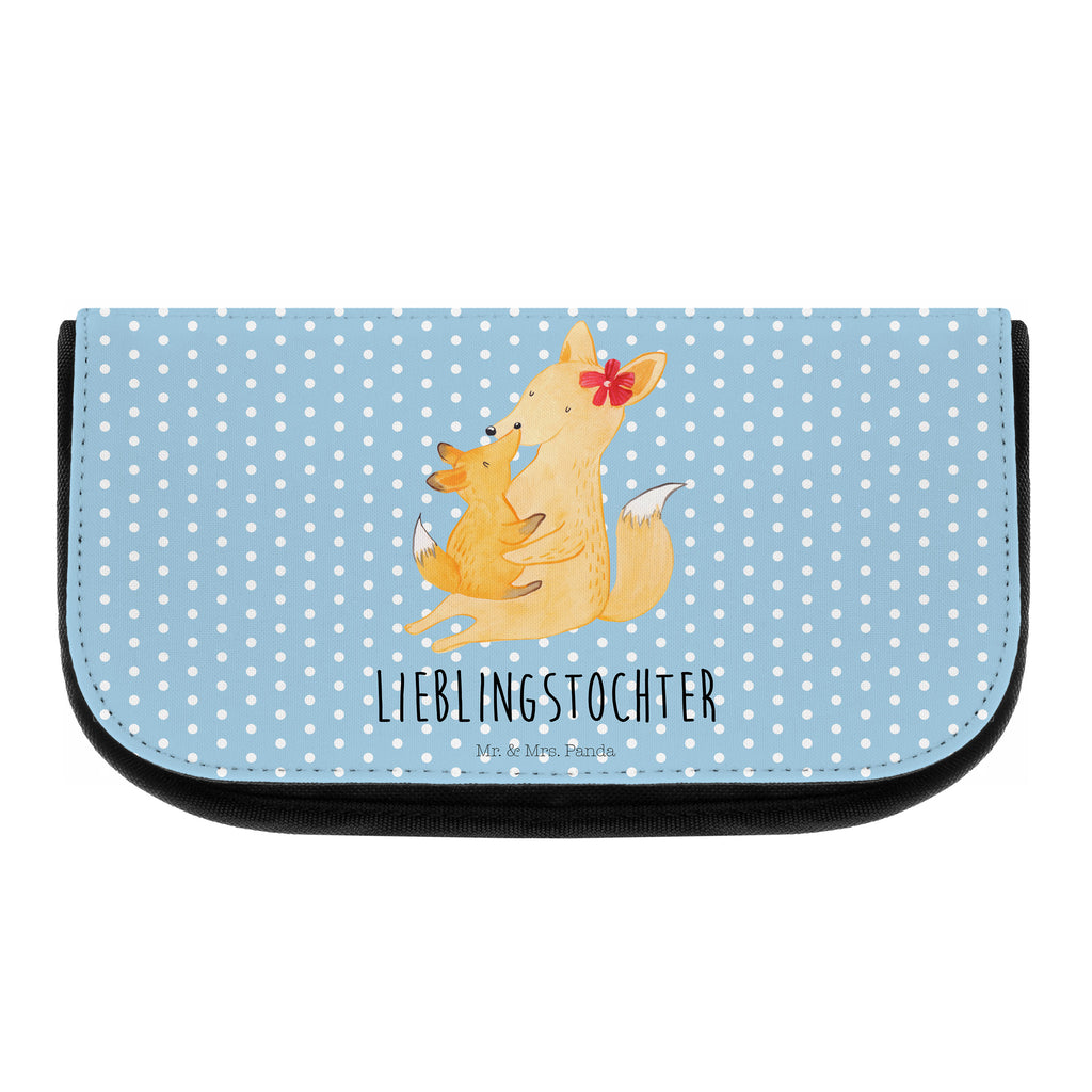 Kosmetiktasche Fuchs Mama & Kind Kosmetikbeutel, Kulturtasche, Kulturbeutel, Schminktasche, Make-Up Tasche, Familie, Vatertag, Muttertag, Bruder, Schwester, Mama, Papa, Oma, Opa, Mutter, Tochter, Lieblingstochter, Beste Tochter, Geschenk
