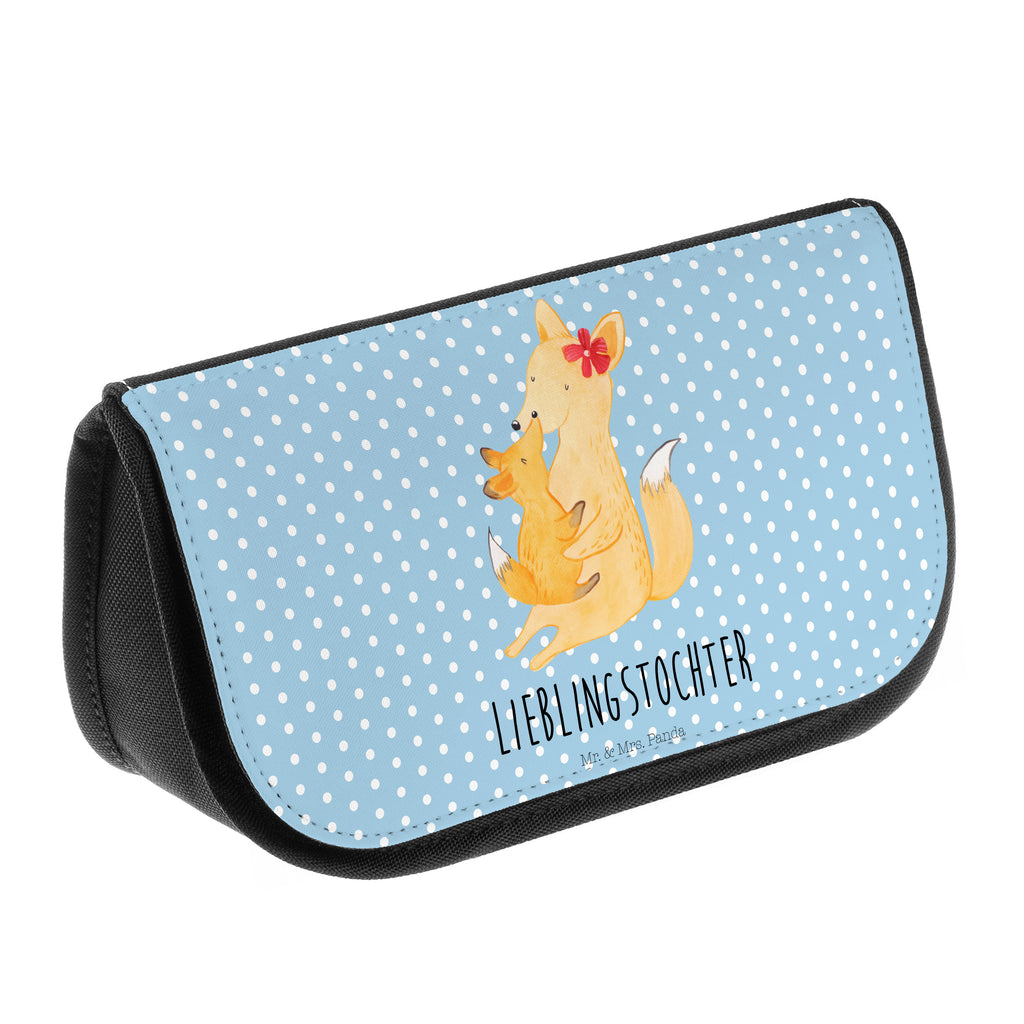 Kosmetiktasche Fuchs Mama & Kind Kosmetikbeutel, Kulturtasche, Kulturbeutel, Schminktasche, Make-Up Tasche, Familie, Vatertag, Muttertag, Bruder, Schwester, Mama, Papa, Oma, Opa, Mutter, Tochter, Lieblingstochter, Beste Tochter, Geschenk