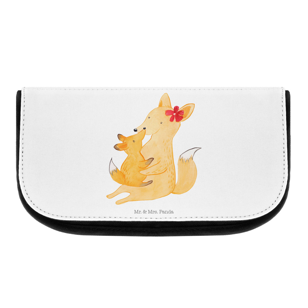 Kosmetiktasche Fuchs Mama & Kind Kosmetikbeutel, Kulturtasche, Kulturbeutel, Schminktasche, Make-Up Tasche, Familie, Vatertag, Muttertag, Bruder, Schwester, Mama, Papa, Oma, Opa, Mutter, Tochter, Lieblingstochter, Beste Tochter, Geschenk