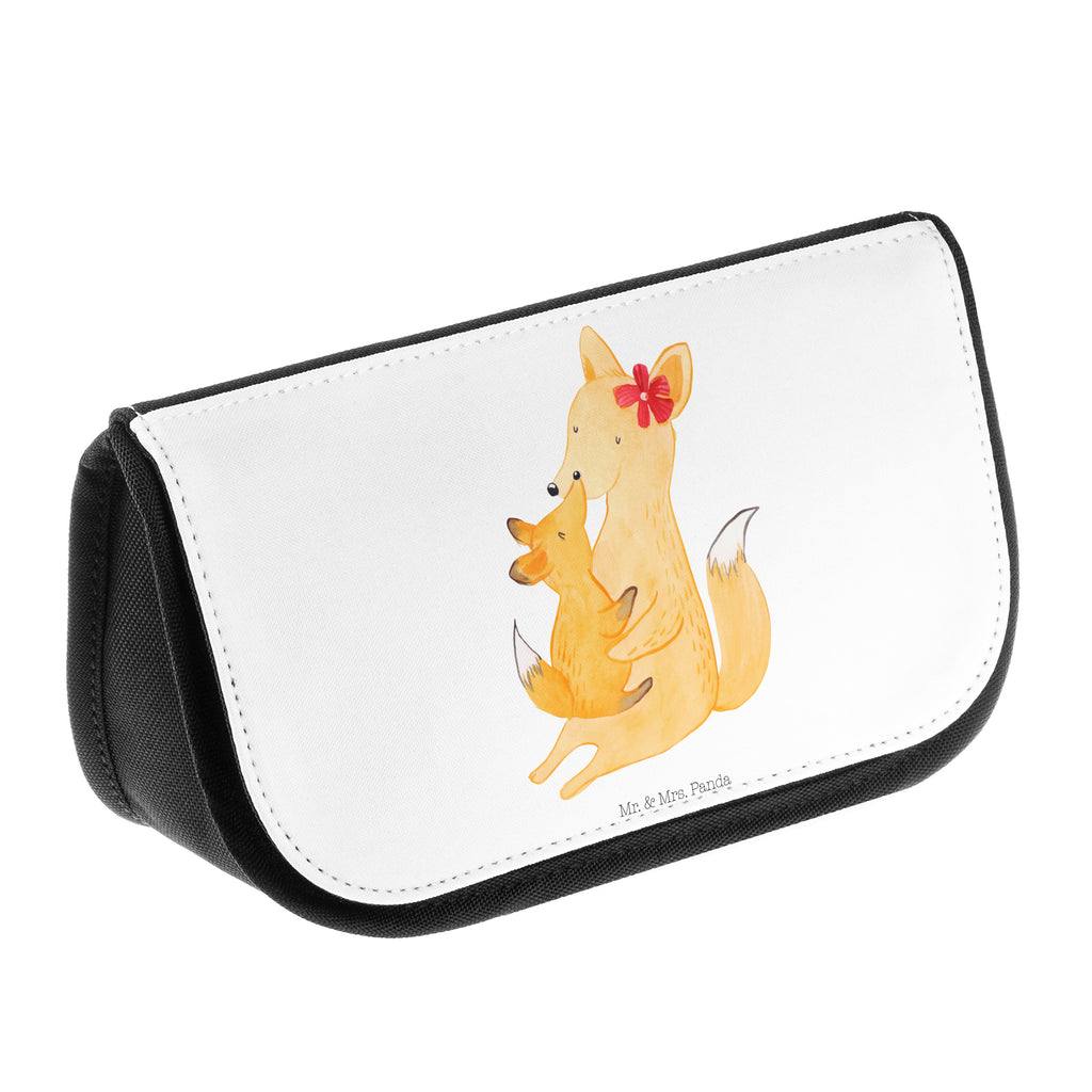 Kosmetiktasche Fuchs Mama & Kind Kosmetikbeutel, Kulturtasche, Kulturbeutel, Schminktasche, Make-Up Tasche, Familie, Vatertag, Muttertag, Bruder, Schwester, Mama, Papa, Oma, Opa, Mutter, Tochter, Lieblingstochter, Beste Tochter, Geschenk