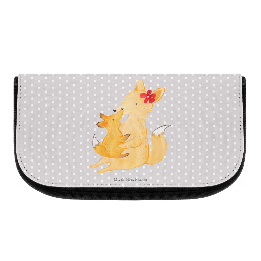 Kosmetiktasche Fuchs Mama & Kind Kosmetikbeutel, Kulturtasche, Kulturbeutel, Schminktasche, Make-Up Tasche, Familie, Vatertag, Muttertag, Bruder, Schwester, Mama, Papa, Oma, Opa, Mutter, Tochter, Lieblingstochter, Beste Tochter, Geschenk