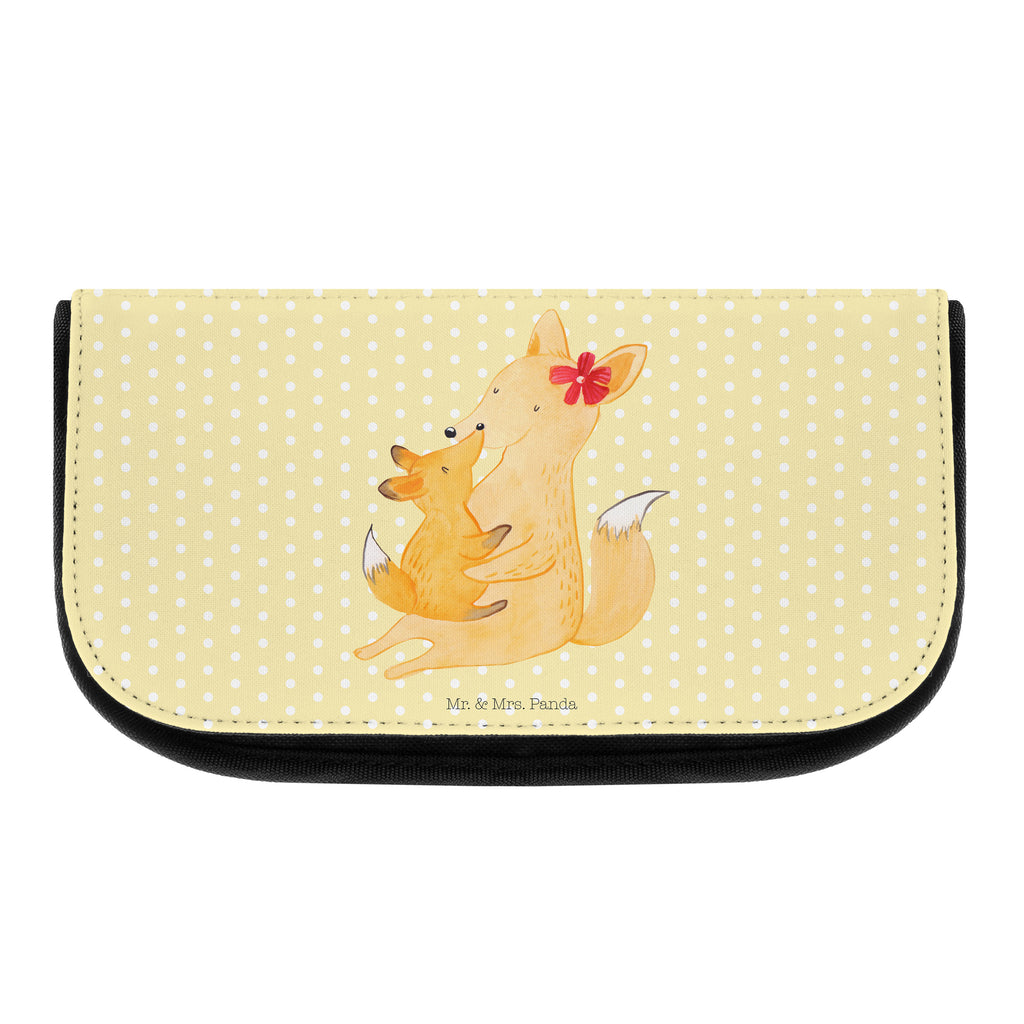 Kosmetiktasche Fuchs Mama & Kind Kosmetikbeutel, Kulturtasche, Kulturbeutel, Schminktasche, Make-Up Tasche, Familie, Vatertag, Muttertag, Bruder, Schwester, Mama, Papa, Oma, Opa, Mutter, Tochter, Lieblingstochter, Beste Tochter, Geschenk