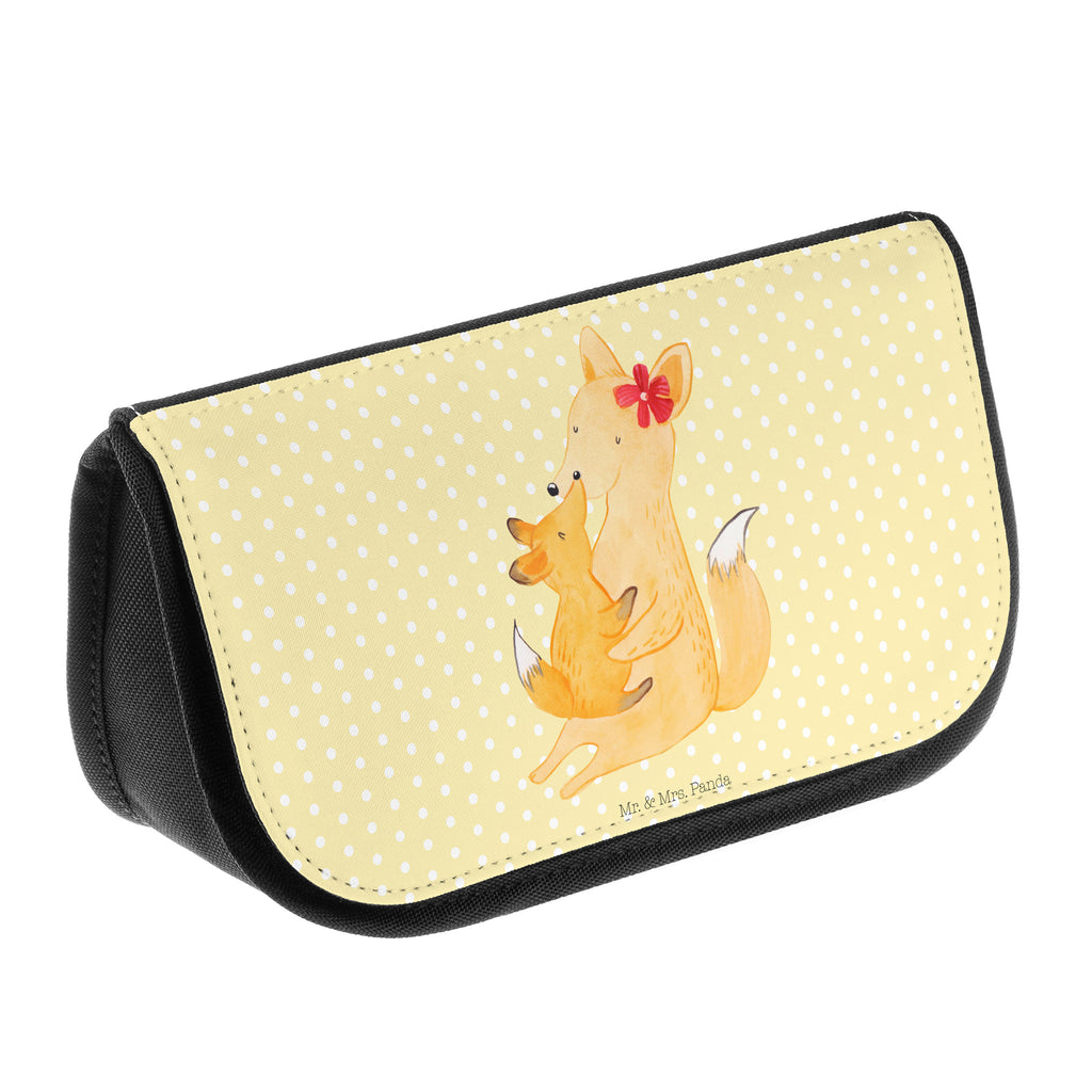 Kosmetiktasche Fuchs Mama & Kind Kosmetikbeutel, Kulturtasche, Kulturbeutel, Schminktasche, Make-Up Tasche, Familie, Vatertag, Muttertag, Bruder, Schwester, Mama, Papa, Oma, Opa, Mutter, Tochter, Lieblingstochter, Beste Tochter, Geschenk