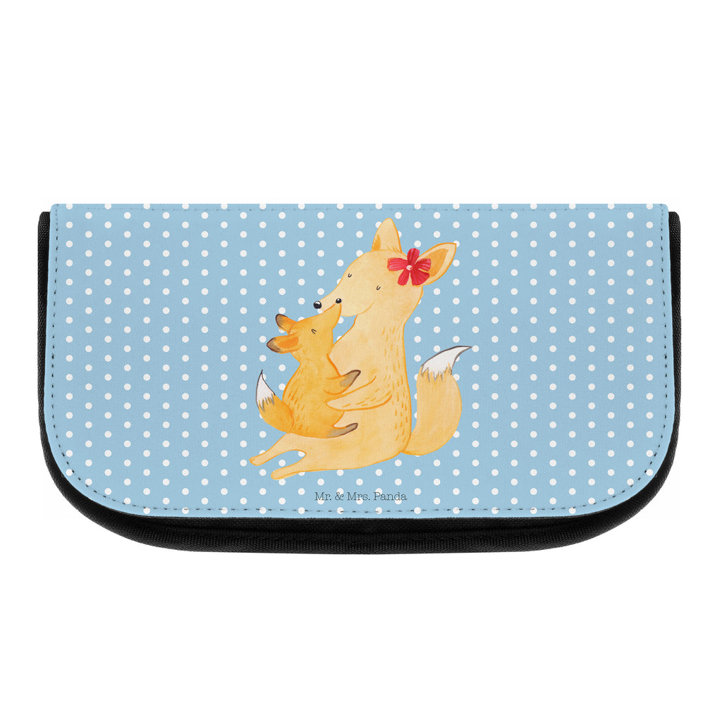 Kosmetiktasche Fuchs Mama & Kind Kosmetikbeutel, Kulturtasche, Kulturbeutel, Schminktasche, Make-Up Tasche, Familie, Vatertag, Muttertag, Bruder, Schwester, Mama, Papa, Oma, Opa, Mutter, Tochter, Lieblingstochter, Beste Tochter, Geschenk