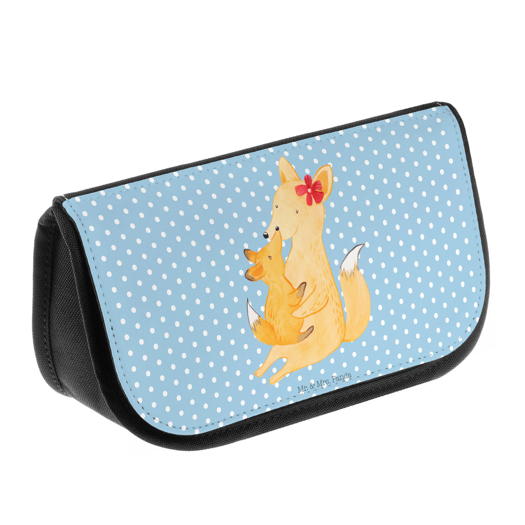 Kosmetiktasche Fuchs Mama & Kind Kosmetikbeutel, Kulturtasche, Kulturbeutel, Schminktasche, Make-Up Tasche, Familie, Vatertag, Muttertag, Bruder, Schwester, Mama, Papa, Oma, Opa, Mutter, Tochter, Lieblingstochter, Beste Tochter, Geschenk
