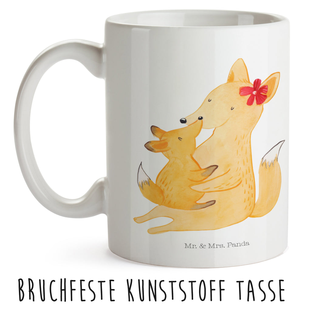 Kindertasse Fuchs Mama & Kind Kunststoff Tasse, Kindergarten, Tasse, Trinkbecher, Camping Becher, Kaffeetasse, Kunststoffbecher, Kindergartenbecher, Outdoorgeschirr, Kunststoffgeschirr, Reisebecher, Reisetasse, Kinderbecher, Familie, Vatertag, Muttertag, Bruder, Schwester, Mama, Papa, Oma, Opa, Mutter, Tochter, Lieblingstochter, Beste Tochter, Geschenk