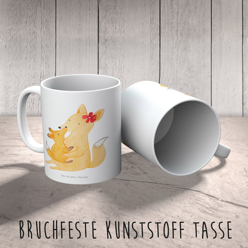 Kindertasse Fuchs Mama & Kind Kunststoff Tasse, Kindergarten, Tasse, Trinkbecher, Camping Becher, Kaffeetasse, Kunststoffbecher, Kindergartenbecher, Outdoorgeschirr, Kunststoffgeschirr, Reisebecher, Reisetasse, Kinderbecher, Familie, Vatertag, Muttertag, Bruder, Schwester, Mama, Papa, Oma, Opa, Mutter, Tochter, Lieblingstochter, Beste Tochter, Geschenk