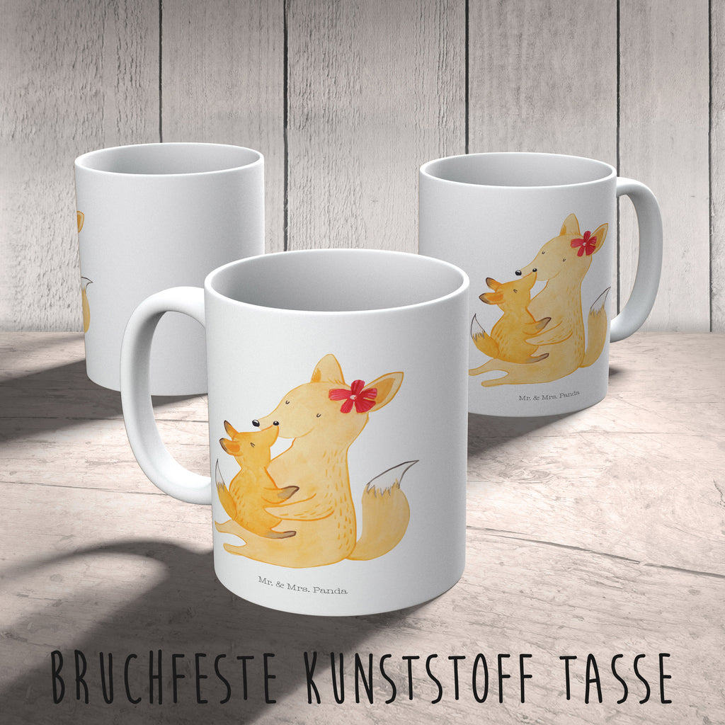 Kindertasse Fuchs Mama & Kind Kunststoff Tasse, Kindergarten, Tasse, Trinkbecher, Camping Becher, Kaffeetasse, Kunststoffbecher, Kindergartenbecher, Outdoorgeschirr, Kunststoffgeschirr, Reisebecher, Reisetasse, Kinderbecher, Familie, Vatertag, Muttertag, Bruder, Schwester, Mama, Papa, Oma, Opa, Mutter, Tochter, Lieblingstochter, Beste Tochter, Geschenk