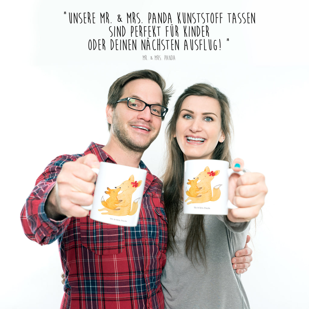 Kindertasse Fuchs Mama & Kind Kunststoff Tasse, Kindergarten, Tasse, Trinkbecher, Camping Becher, Kaffeetasse, Kunststoffbecher, Kindergartenbecher, Outdoorgeschirr, Kunststoffgeschirr, Reisebecher, Reisetasse, Kinderbecher, Familie, Vatertag, Muttertag, Bruder, Schwester, Mama, Papa, Oma, Opa, Mutter, Tochter, Lieblingstochter, Beste Tochter, Geschenk