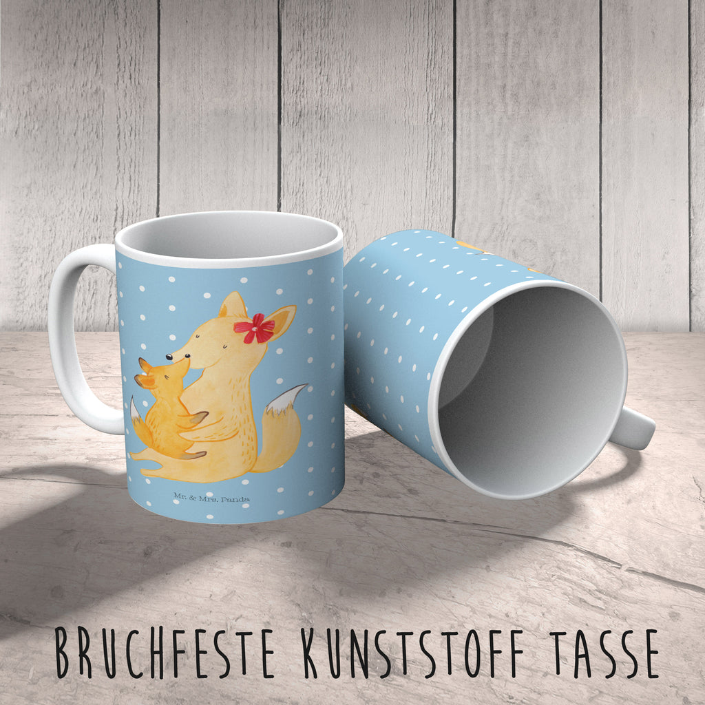 Kindertasse Fuchs Mama & Kind Kunststoff Tasse, Kindergarten, Tasse, Trinkbecher, Camping Becher, Kaffeetasse, Kunststoffbecher, Kindergartenbecher, Outdoorgeschirr, Kunststoffgeschirr, Reisebecher, Reisetasse, Kinderbecher, Familie, Vatertag, Muttertag, Bruder, Schwester, Mama, Papa, Oma, Opa, Mutter, Tochter, Lieblingstochter, Beste Tochter, Geschenk