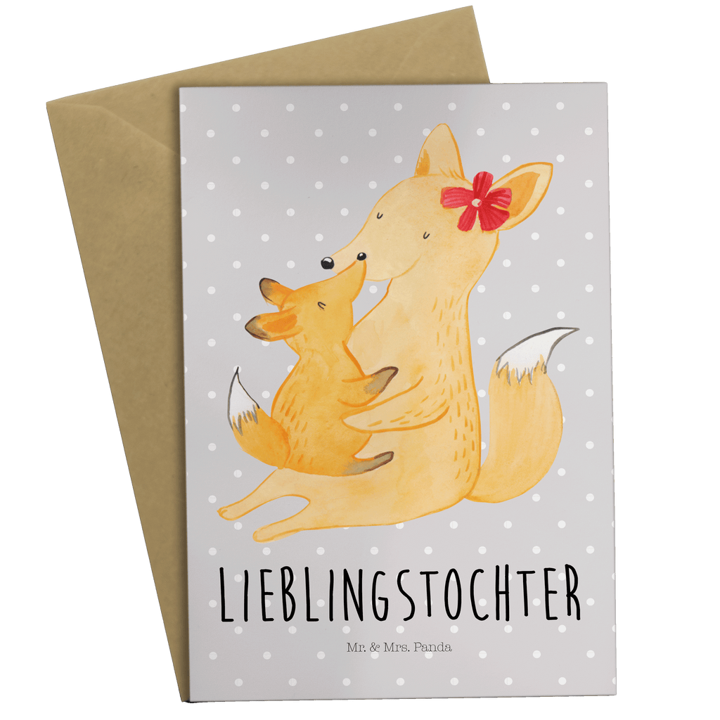 Grußkarte Fuchs Mama & Kind Klappkarte, Einladungskarte, Glückwunschkarte, Hochzeitskarte, Geburtstagskarte, Karte, Familie, Vatertag, Muttertag, Bruder, Schwester, Mama, Papa, Oma, Opa, Mutter, Tochter, Lieblingstochter, Beste Tochter, Geschenk