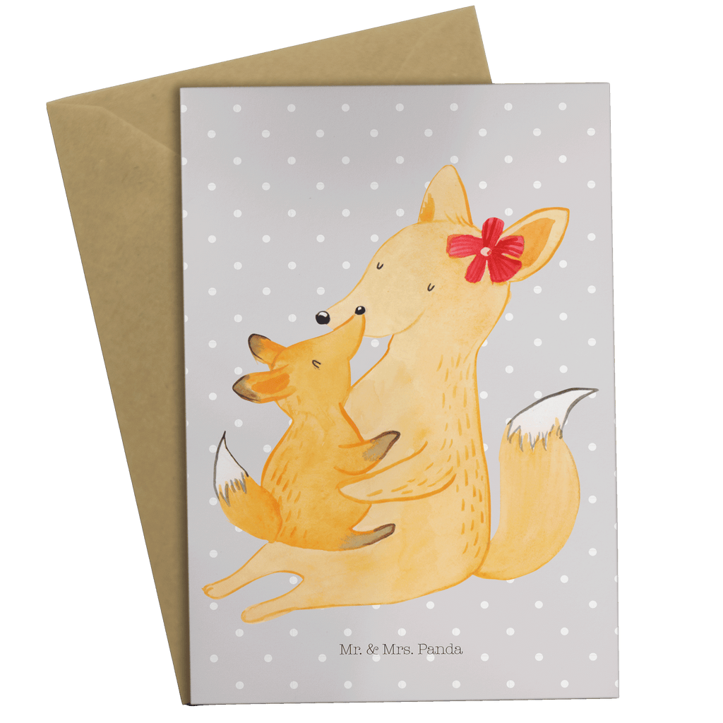 Grußkarte Fuchs Mama & Kind Klappkarte, Einladungskarte, Glückwunschkarte, Hochzeitskarte, Geburtstagskarte, Karte, Familie, Vatertag, Muttertag, Bruder, Schwester, Mama, Papa, Oma, Opa, Mutter, Tochter, Lieblingstochter, Beste Tochter, Geschenk