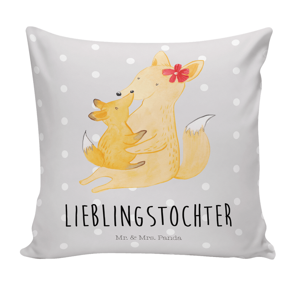 40x40 Kissen Fuchs Mama & Kind Kissenhülle, Kopfkissen, Sofakissen, Dekokissen, Motivkissen, Familie, Vatertag, Muttertag, Bruder, Schwester, Mama, Papa, Oma, Opa, Mutter, Tochter, Lieblingstochter, Beste Tochter, Geschenk