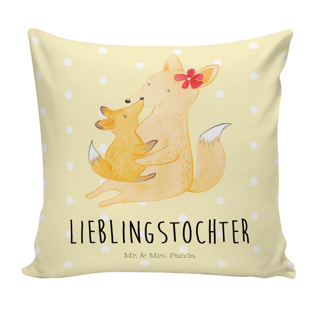 40x40 Kissen Fuchs Mama & Kind Kissenhülle, Kopfkissen, Sofakissen, Dekokissen, Motivkissen, Familie, Vatertag, Muttertag, Bruder, Schwester, Mama, Papa, Oma, Opa, Mutter, Tochter, Lieblingstochter, Beste Tochter, Geschenk