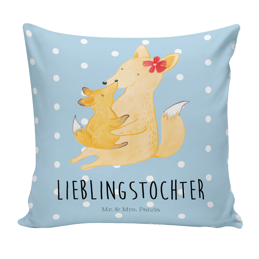 40x40 Kissen Fuchs Mama & Kind Kissenhülle, Kopfkissen, Sofakissen, Dekokissen, Motivkissen, Familie, Vatertag, Muttertag, Bruder, Schwester, Mama, Papa, Oma, Opa, Mutter, Tochter, Lieblingstochter, Beste Tochter, Geschenk