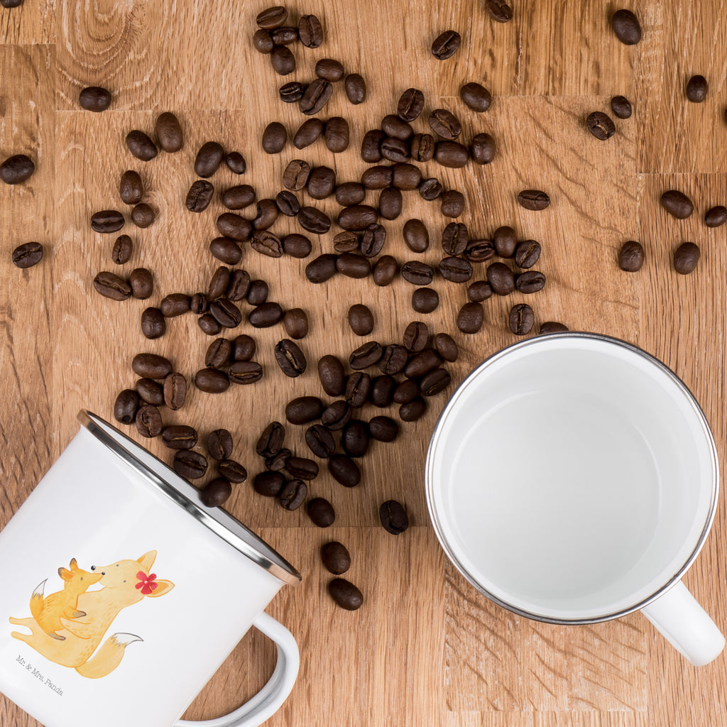 Camping Emaille Tasse Fuchs Mama & Kind Campingtasse, Trinkbecher, Metalltasse, Outdoor Tasse, Emaille Trinkbecher, Blechtasse Outdoor, Emaille Campingbecher, Edelstahl Trinkbecher, Metalltasse für Camping, Kaffee Blechtasse, Camping Tasse Metall, Familie, Vatertag, Muttertag, Bruder, Schwester, Mama, Papa, Oma, Opa, Mutter, Tochter, Lieblingstochter, Beste Tochter, Geschenk