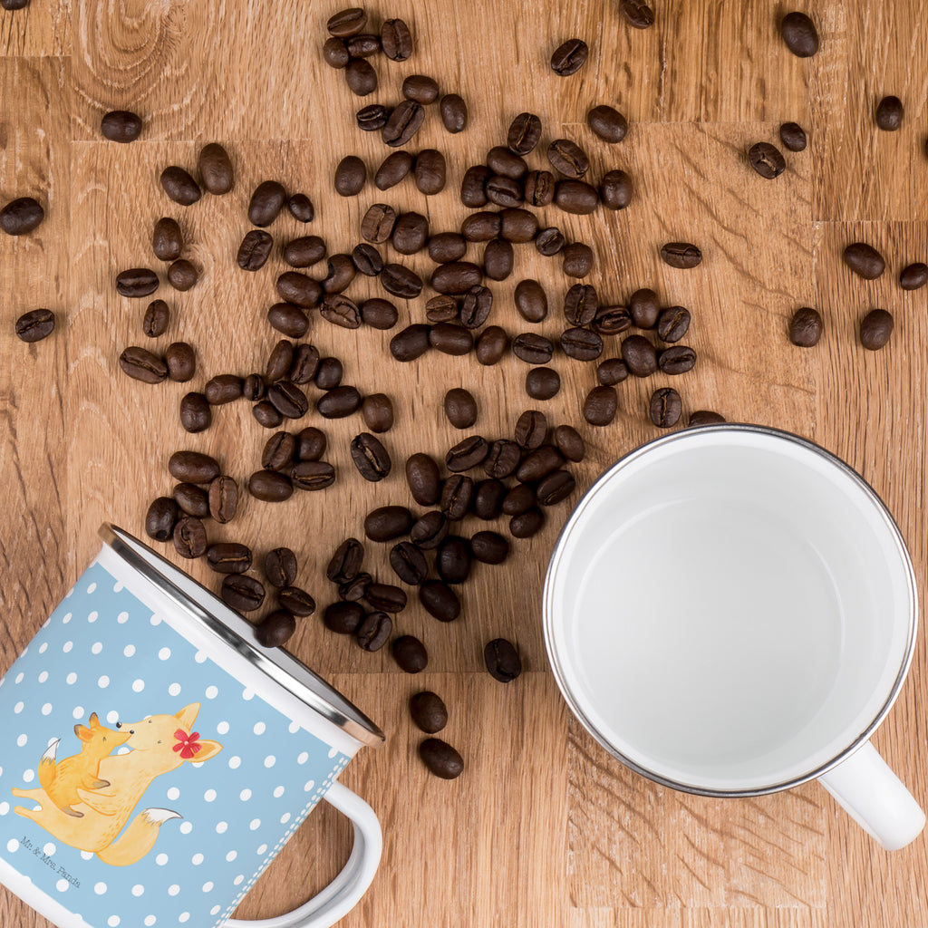 Camping Emaille Tasse Fuchs Mama & Kind Campingtasse, Trinkbecher, Metalltasse, Outdoor Tasse, Emaille Trinkbecher, Blechtasse Outdoor, Emaille Campingbecher, Edelstahl Trinkbecher, Metalltasse für Camping, Kaffee Blechtasse, Camping Tasse Metall, Familie, Vatertag, Muttertag, Bruder, Schwester, Mama, Papa, Oma, Opa, Mutter, Tochter, Lieblingstochter, Beste Tochter, Geschenk