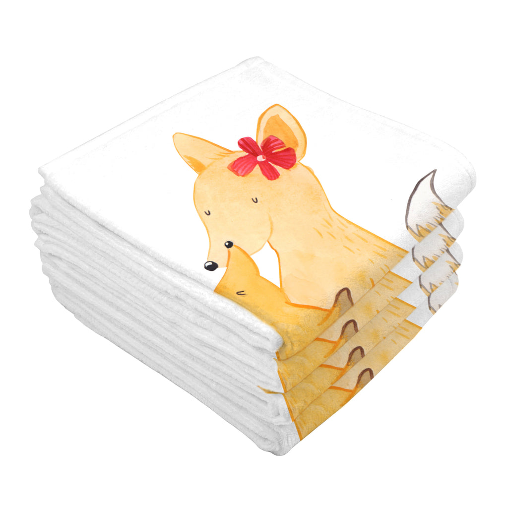 Gäste Handtuch Fuchs Mama & Kind Gästetuch, Reisehandtuch, Sport Handtuch, Frottier, Kinder Handtuch, Familie, Vatertag, Muttertag, Bruder, Schwester, Mama, Papa, Oma, Opa, Mutter, Tochter, Lieblingstochter, Beste Tochter, Geschenk